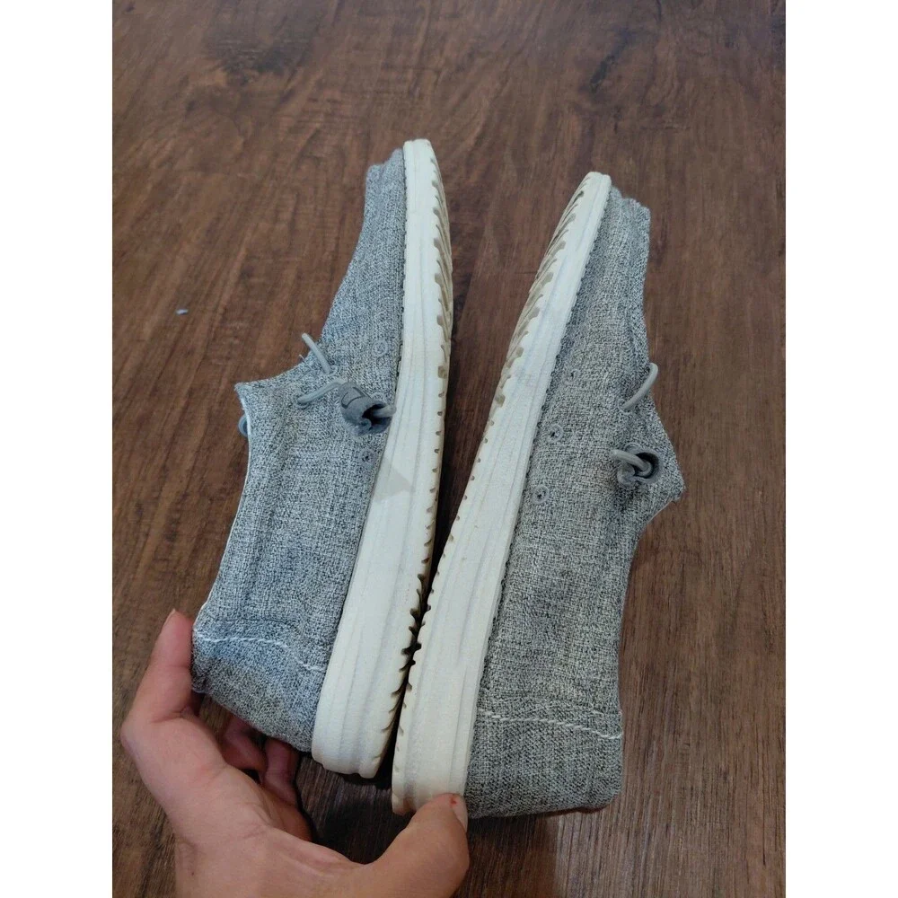 Hey Dude Wally Linen Iron Sneaker Shoe Men's Size US 9 Loafers Shoes